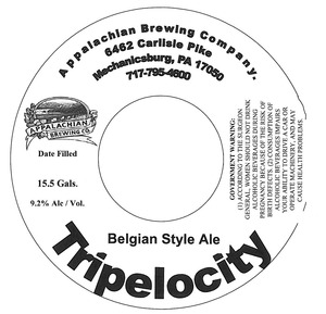 Appalachian Brewing Co Tripelocity