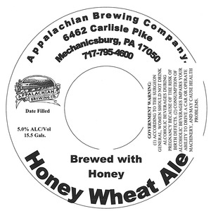 Appalachian Brewing Co Honey Wheat September 2014