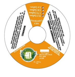 40 Arpent Brewing Co. Deutsches Haus Fest Bier