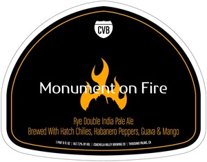 Coachella Valley Brewing Co Monument On Fire September 2014