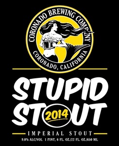 Coronado Brewing Company Stupid Stout September 2014