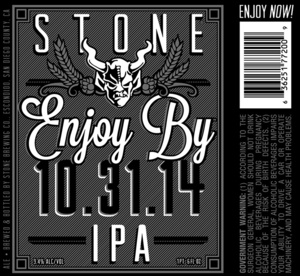 Stone Enjoy By IPA September 2014