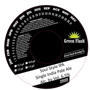 Green Flash Brewing Company Soul Style IPA