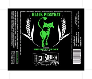 High Sierra Brewing Co., LLC Black Pussykat Imperial Stout September 2014