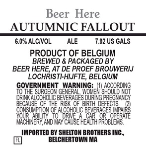 Beer Here Autumnic Fallout September 2014
