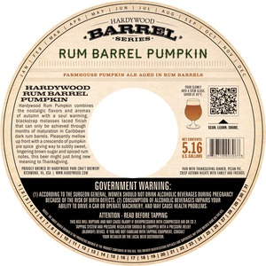 Hardywood Rum Barrel Pumpkin