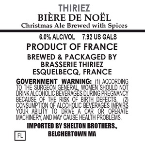 Brasserie Thiriez Biere De Noel