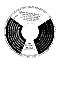 Galaxy Brewing Company Galactic Pumpkin Ale September 2014