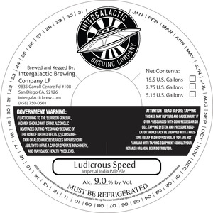 Ludicrous Speed Imperial India Pale Ale 