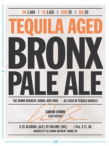 The Bronx Brewery Tequila Aged Bronx Pale Ale September 2014