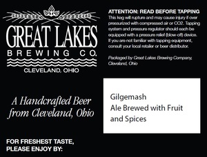 The Great Lakes Brewing Co. Gilgemash September 2014