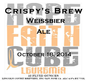 Crispy's Brew Weissbier October 2014