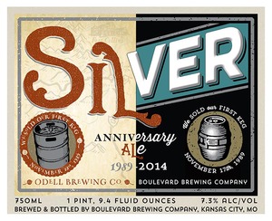 Boulevard Brewing Company Silver Anniversary Ale September 2014