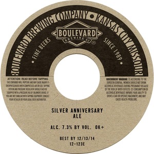 Boulevard Silver Anniversary Ale
