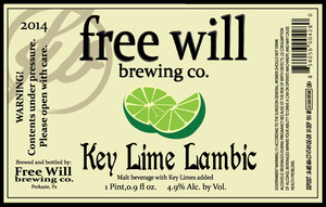 Free Will Key Lime Lambic September 2014