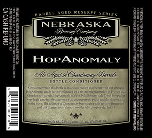 Nebraska Brewing Company Hopanomaly