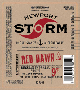 Newport Storm Red Dawn September 2014