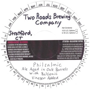 Two Roads Brewing Company Philsamic September 2014