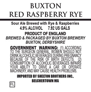 Buxton Brewery Red Raspberry Rye September 2014