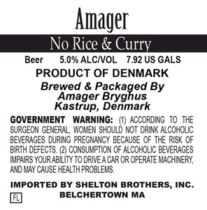 Amager Bryghus No Rice And Curry September 2014