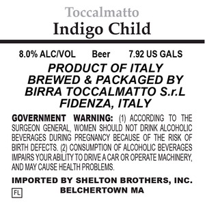 Toccalmatto Indigo Child September 2014