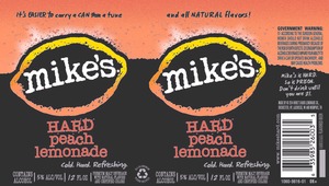 Mike's Hard Peach Lemonade September 2014