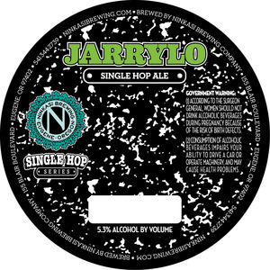 Ninkasi Brewing Company Jarrylo Single Hop Ale September 2014