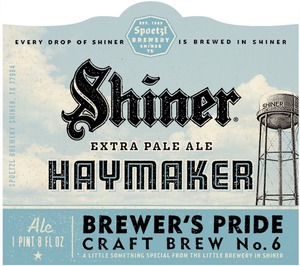 Shiner Haymaker September 2014