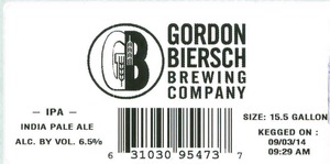 Gordon Biersch Brewing Company India Pale Ale