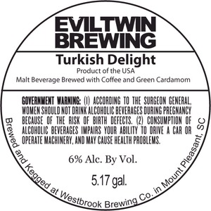 Evil Twin Brewing Turkish Delight September 2014