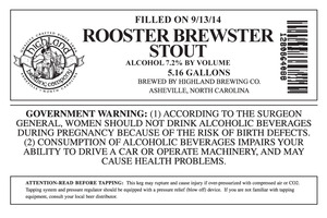 Highland Brewing Co. Rooster Brewster September 2014