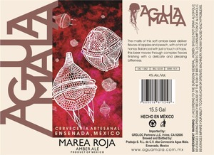 Agua Mala Marea Roja Amber Ale September 2014