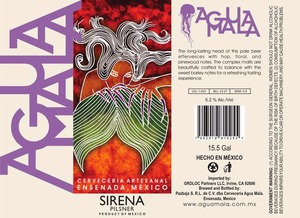 Agua Mala Sirena Pilsner September 2014