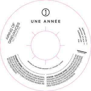 Une Annee Airing Of Grievances September 2014