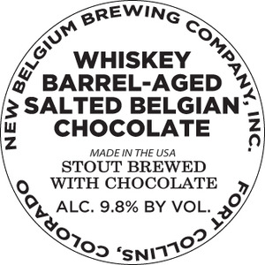New Belgium Brewing Company, Inc. Whiskey Barrel Aged Salted Belgian