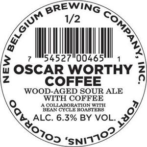 New Belgium Brewing Company, Inc. Oscar Worthy Coffee September 2014