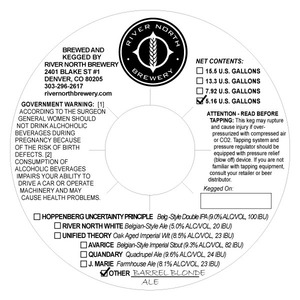 River North Brewery Barrel Blonde September 2014