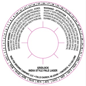 Mad Fox Brewing Company, LLC Gridlock India Style Pale