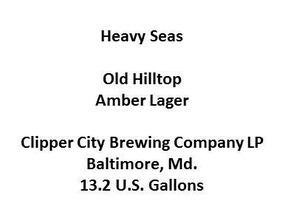 Heavy Seas Old Hilltop September 2014