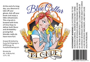 Blue Collar Blonde Ale October 2014