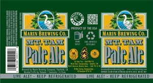 Marin Brewing Company Mt. Tam Pale Ale September 2014