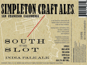 Simpleton Craft Ales South Of The Slot