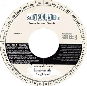 Saint Somewhere Brewing Company Punaise De Amour September 2014