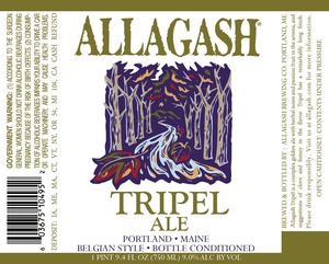 Allagash Brewing Company Tripel Ale September 2014