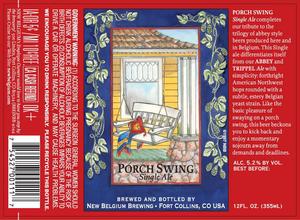 New Belgium Brewing Porch Swing