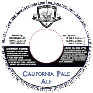 Santa Maria Brewing Company California Pale October 2014