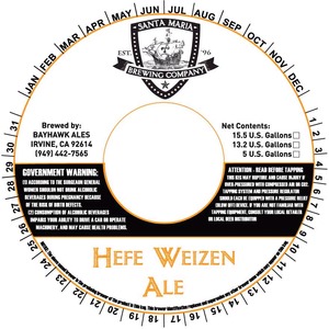 Santa Maria Brewing Company Hefe Weizen