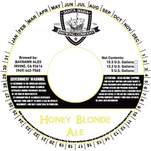 Santa Maria Brewing Company Honey Blonde