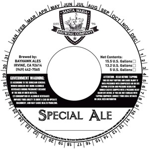 Santa Maria Brewing Company Special October 2014