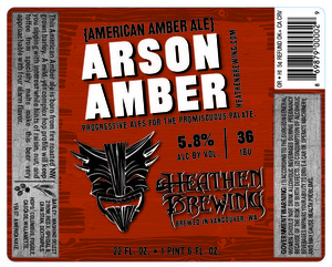 Heathen Brewing Arson Amber